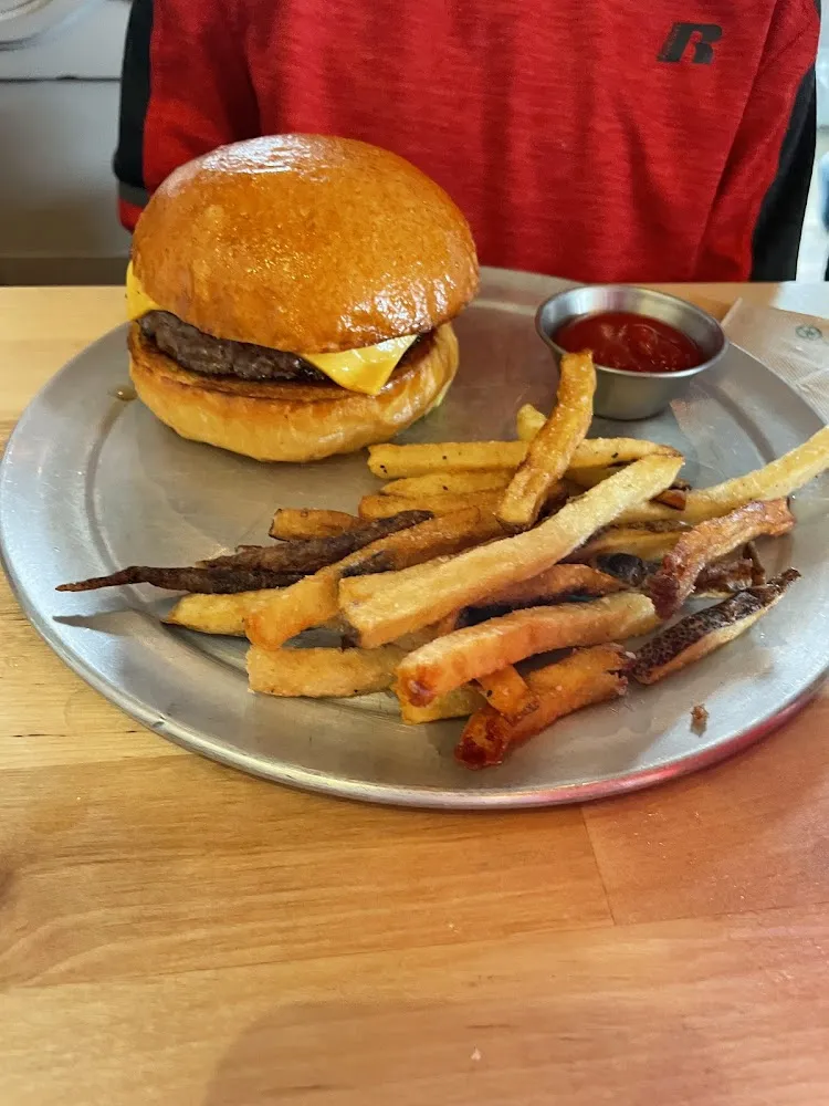 Kids Cheeseburger and Fries
